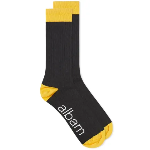 Contrast Rib Sock
