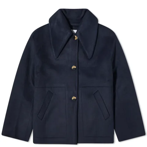 Wool Wide Collar Jacket