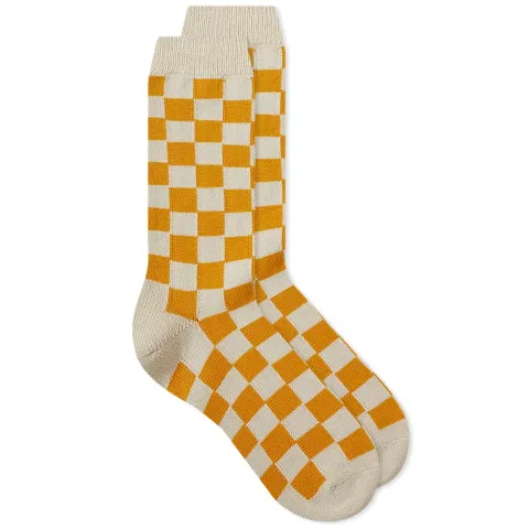 Checkerboard Crew Socks