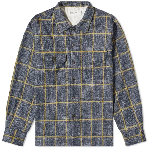 Check Wool Utility Overshirt