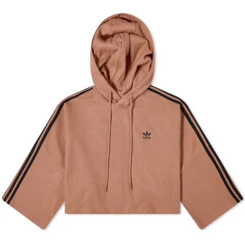 3-Stripe Cropped Hoodie