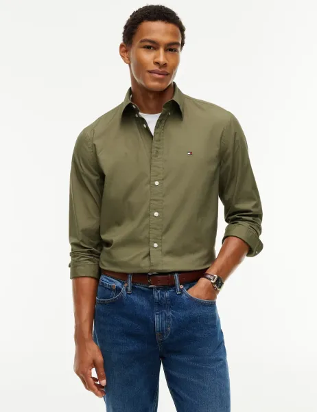 Tommy Hilfiger Pure Cotton Shirt Green