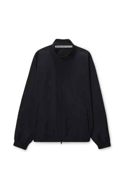 PERFORATED LOGO TRACK JACKET