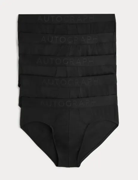 Autograph 5 Pack Modal Stretch 360 Flex Briefs Black