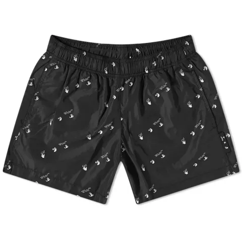 OW Logo Allover Swim Shorts
