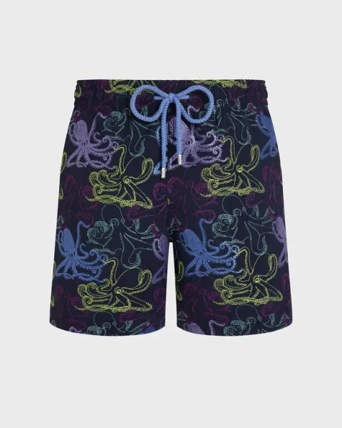 Men Embroidered Swim Shorts Octopussy