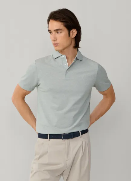Classic Fit Short Sleeve Oxford Pique Polo
