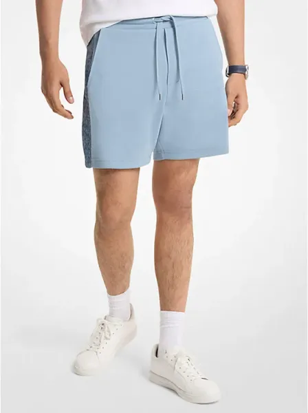 Logo Tape Cotton Blend Shorts