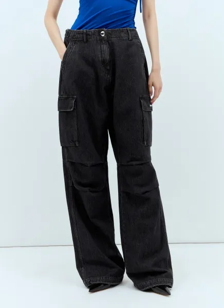 Denim Cargo Pants