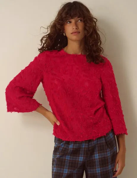 Monsoon 3D Applique Round Neck Top