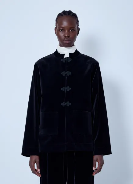 Pankou Closure Velvet Jacket