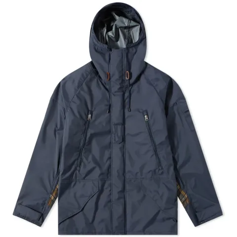 Check Patches Nylon Parka