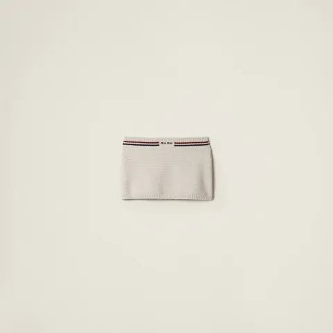 Cotton knit miniskirt