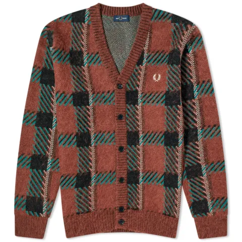 Glitch Tartan Cardigan