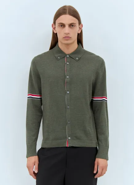 Button-Down Collar Cardigan
