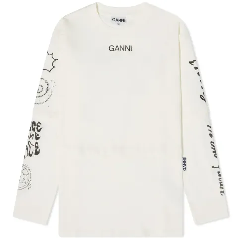 Long Sleeve Icon Symbols Top
