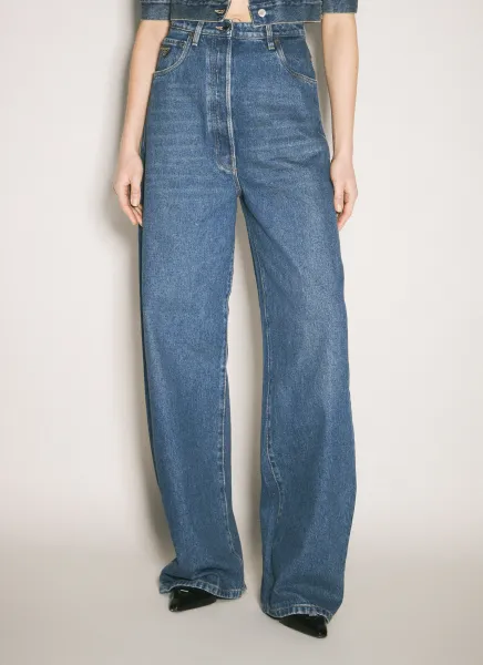 Logo Plaque Balloon Jeans