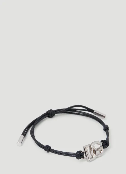 Monogram Plaque Cord Bracelet