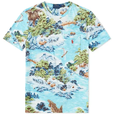 Printed Landscape Pocket Tee
