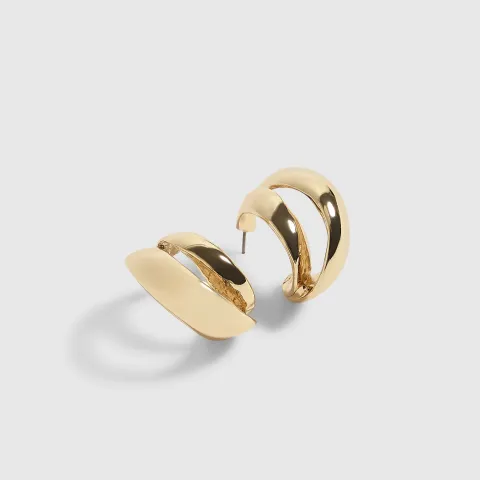River Island Double Hoop Earrings