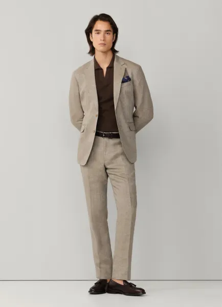 Linen Delave Hopsack Trouser