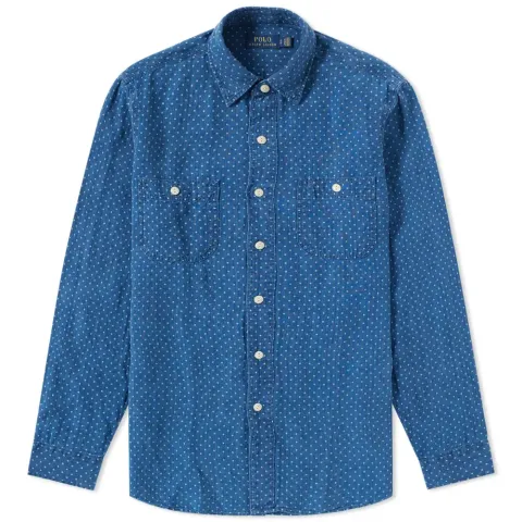 Star Print Work Shirt