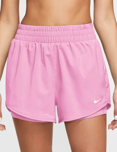 Nike One High Waisted 2-in-1 Shorts Light Pink