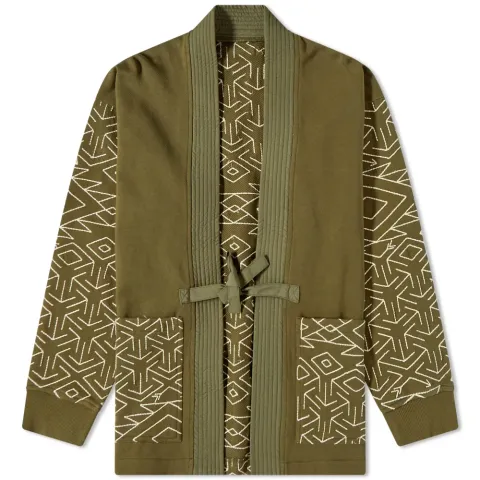 Samurai Embroidered Jersey Kimono
