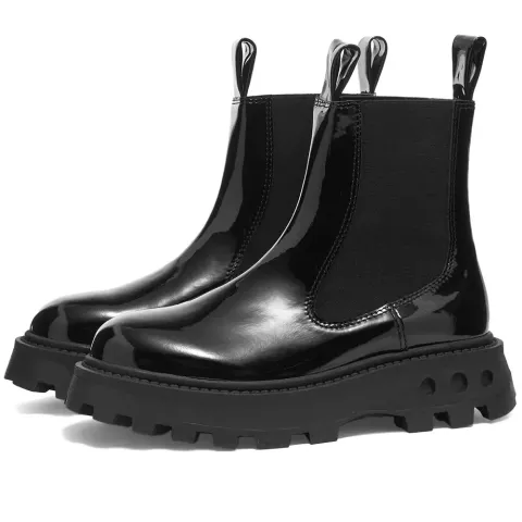 Scrambler Patent Chelsea Boot