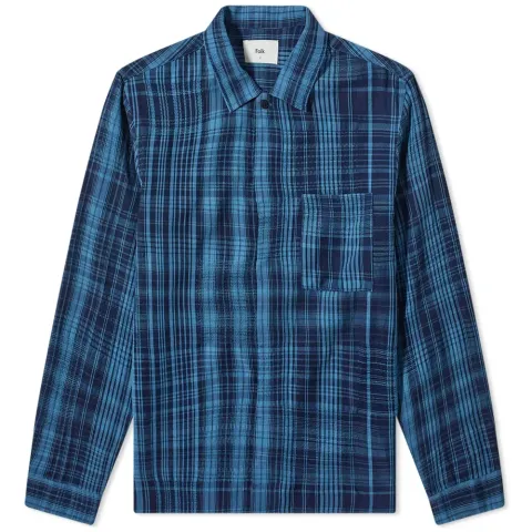Checked Patch Shirt