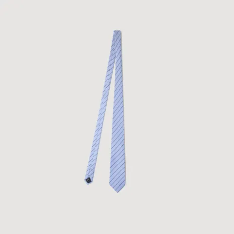 Striped silk tie