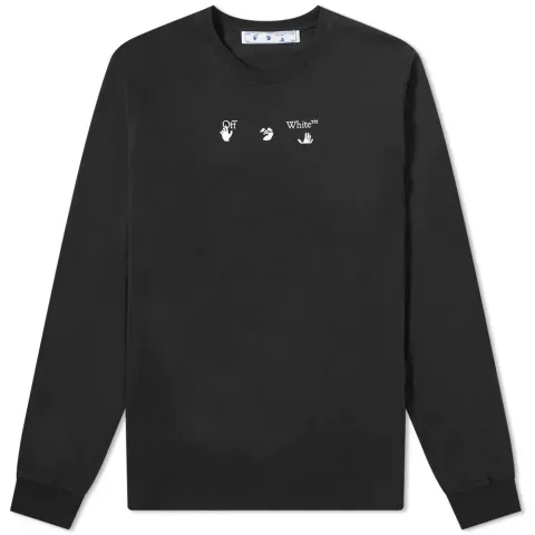 Long Sleeve Black Marker T-Shirt