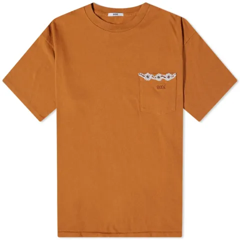 Beaded Fleur Pocket T-Shirt