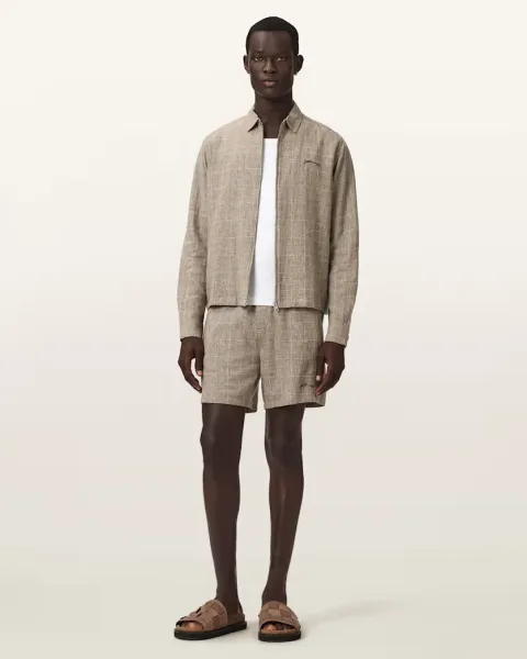 Keal Linen Blend Relaxed Fit Shorts