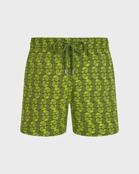 Vilebrequin Men Stretch Short Swim Shorts Camaleo