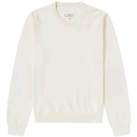 14 Cut Out Elbow Patch Crew Knit