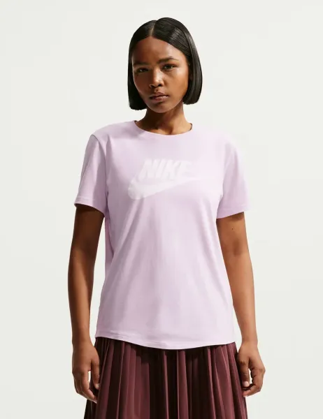 Nike Pure Cotton Crew Neck T-Shirt Lilac
