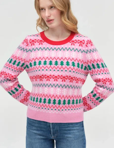 Chinti & Parker Fairisle Crew Neck Jumper with Wool
