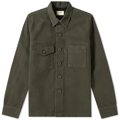 Nudie Sten Canvas Army Shirt