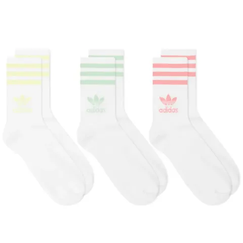 Solid Mid Cut Sock - 3 Pack