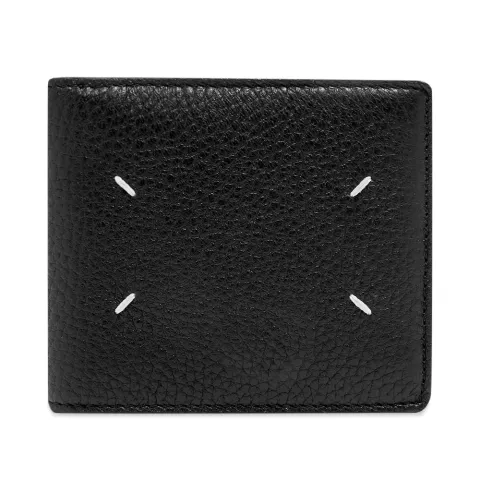 Contrast Leather Billfold Wallet