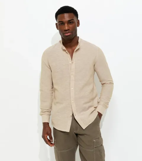 Men's Stone Regular Long Sleeve Shirt