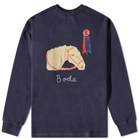 Pony Applique Crew Sweat