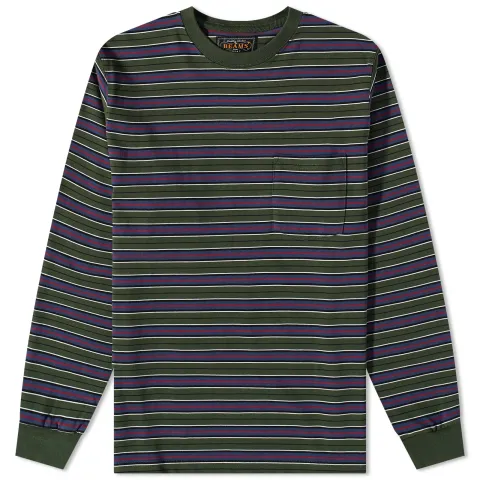 Multi Stripe Pocket T-Shirt