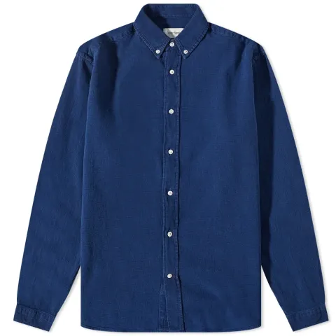 Indigo Rinsed Brook Button Down Shirt