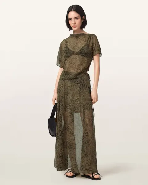 Sali Mesh Maxi Skirt