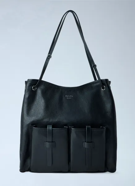 Leather Large Route Tote Bag