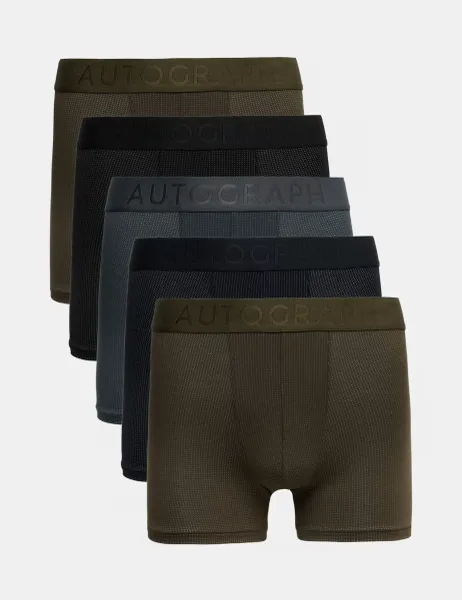 Autograph 5 Pack Modal Stretch 360 Flex Trunks Black Mix