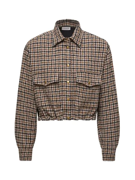 Women Check Shirt Brown/black