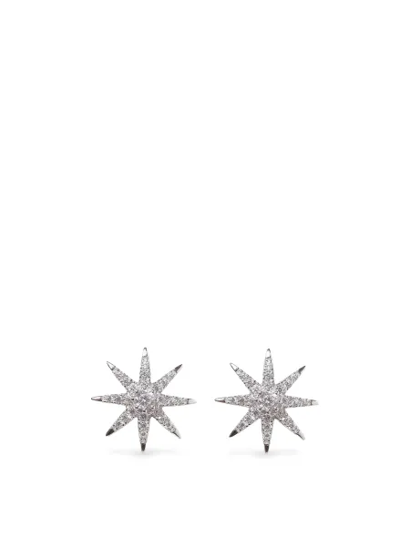 CARAT Vega Stud Earrings White Gold Plated Sterling Silver